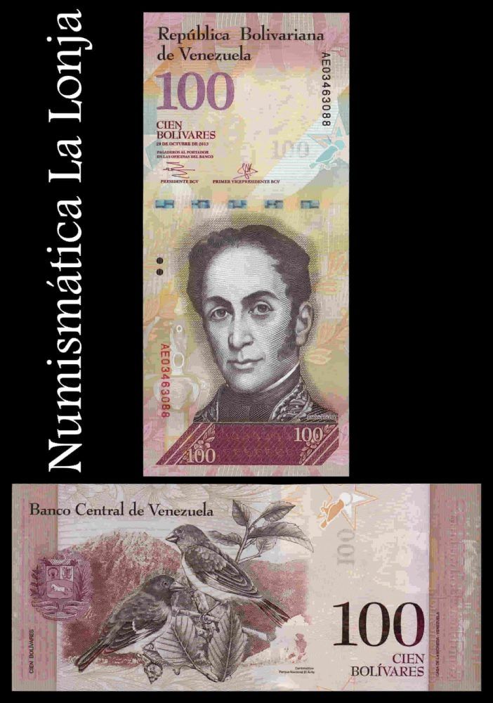 Venezuela 100 Bolívares 2013 Pick 93g Sc Unc
