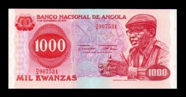 Angola 1000 Kwanzas 1979 Pick 117 H/A Ebc Xf