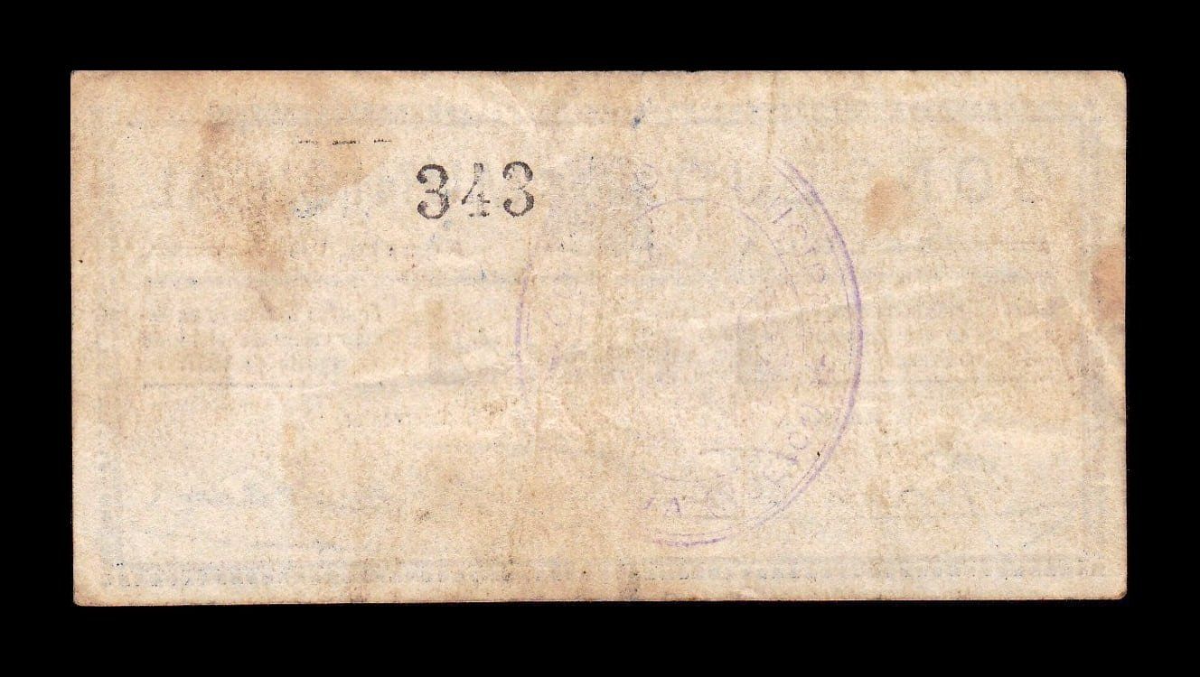 Alternative view of España Billete Local Guerra Civil Selgua Huesca 1 Peseta 1937 MBC VF