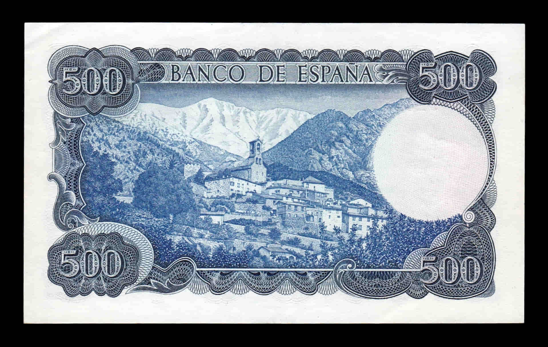 Alternative view of España 500 Pesetas Jacinto Verdaguer 1971 Pick 153r Reposición Ebc Xf