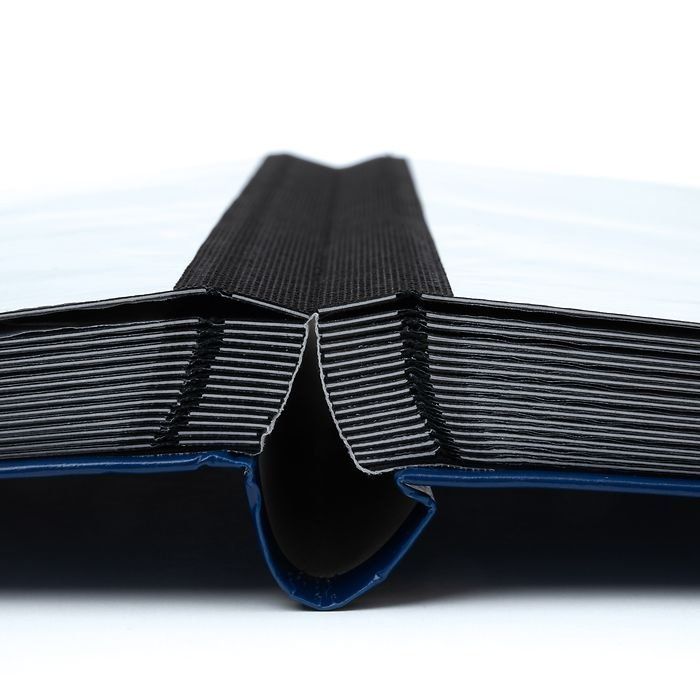 Album Collection Timbres Leuchtturm Basic 32 Pages Noires - Couverture Bleue