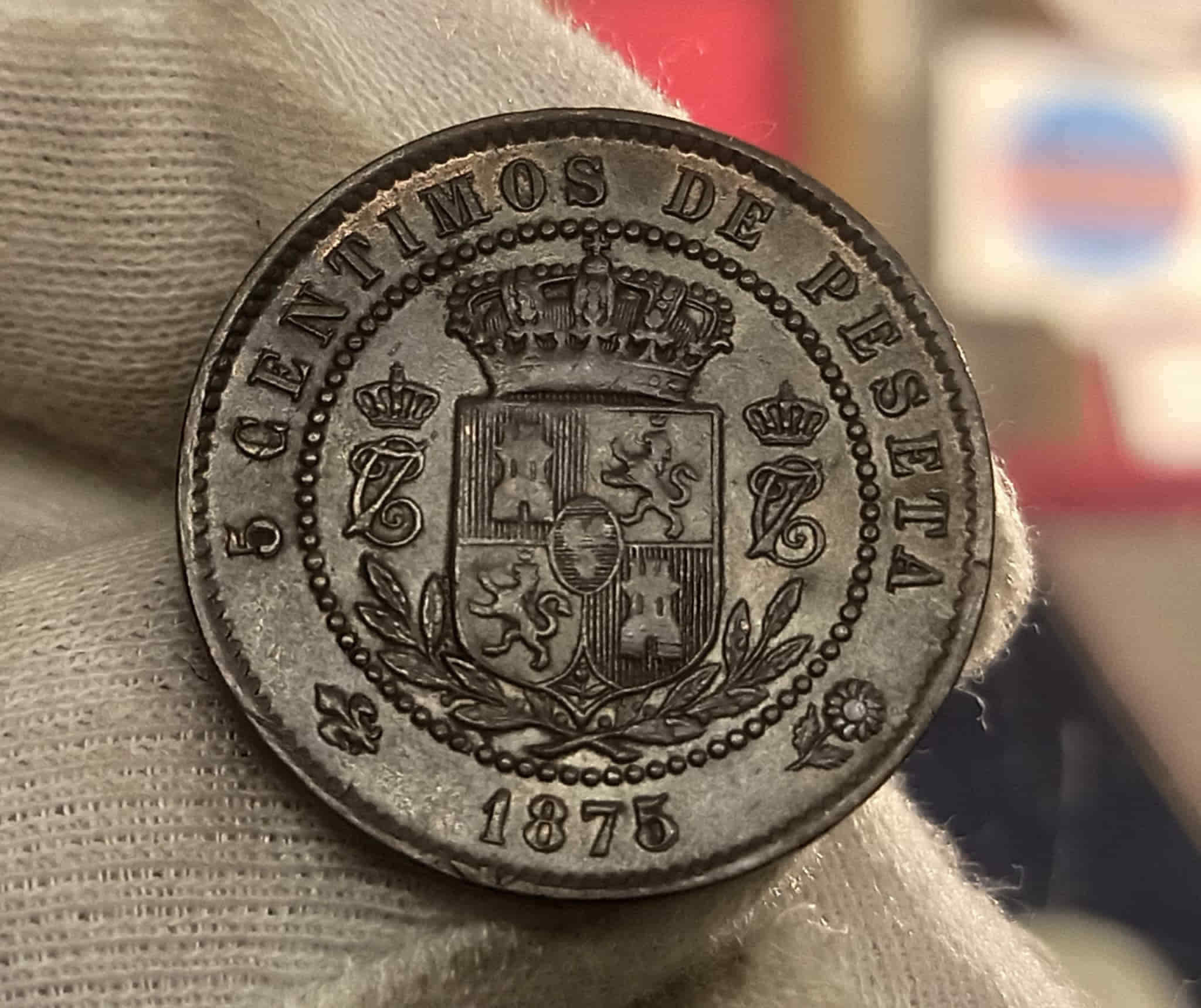 Alternative view of España Carlos VII - 5 Céntimos 1875 Km 669