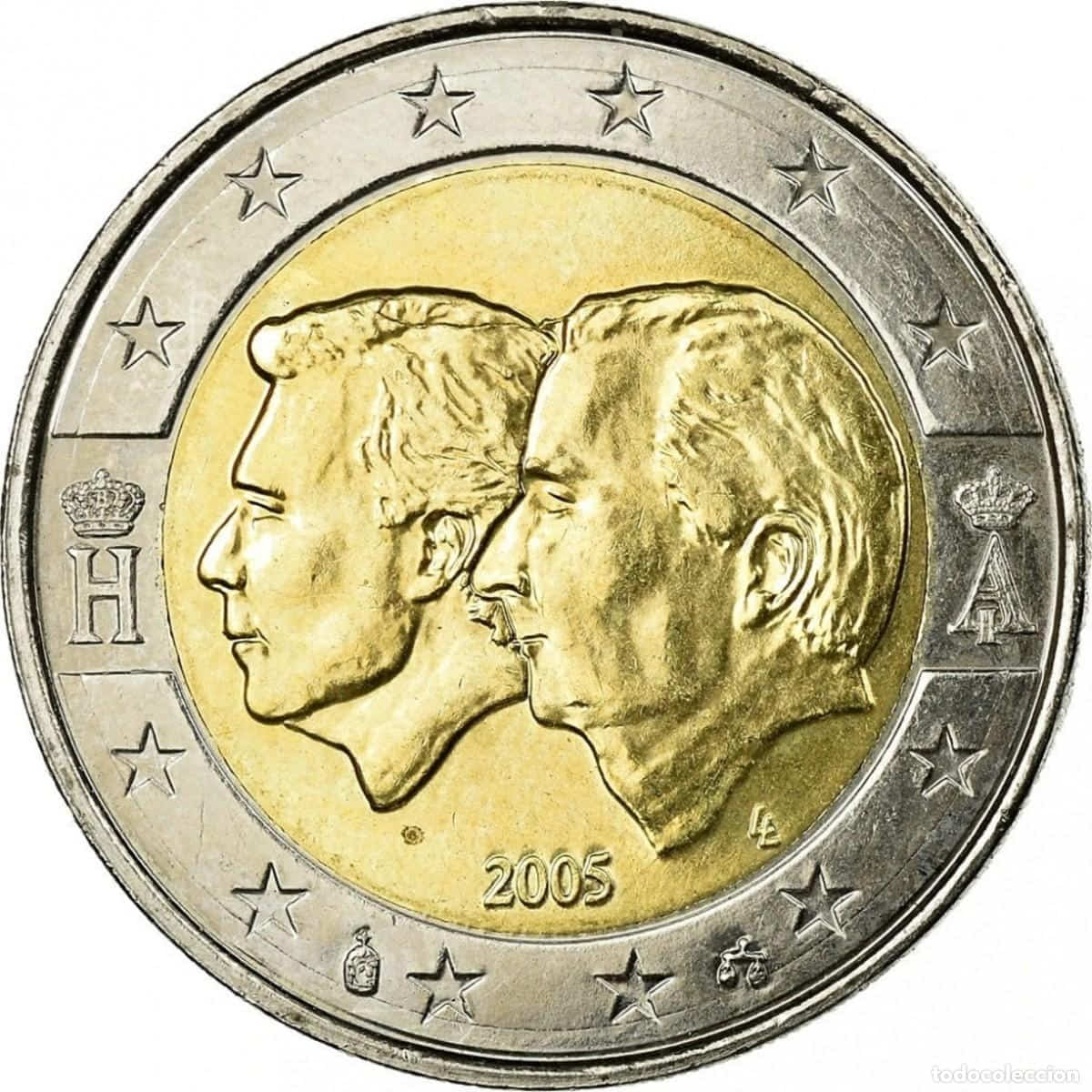 Bélgica 2 Euros 2005 Conmemorativa Unión Económica Km 240 Sc Unc
