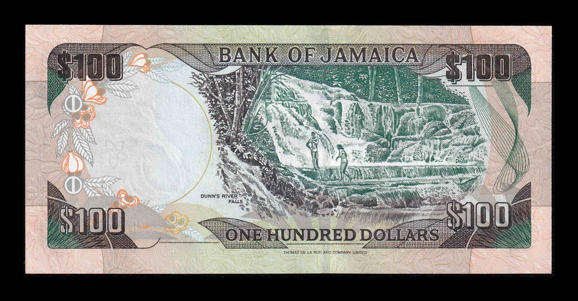 Alternative view of Jamaica 100 Dólares Donald Sangster 2001 Pick 80a Sc Unc