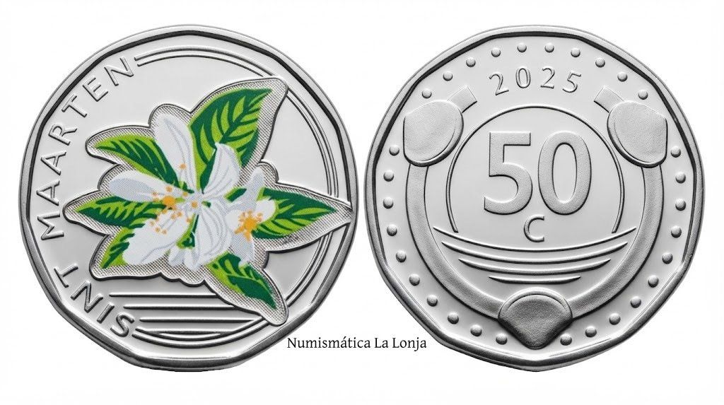 San Martín 50 Centavos 2025 Km Nuevo Coloreada Sc Unc