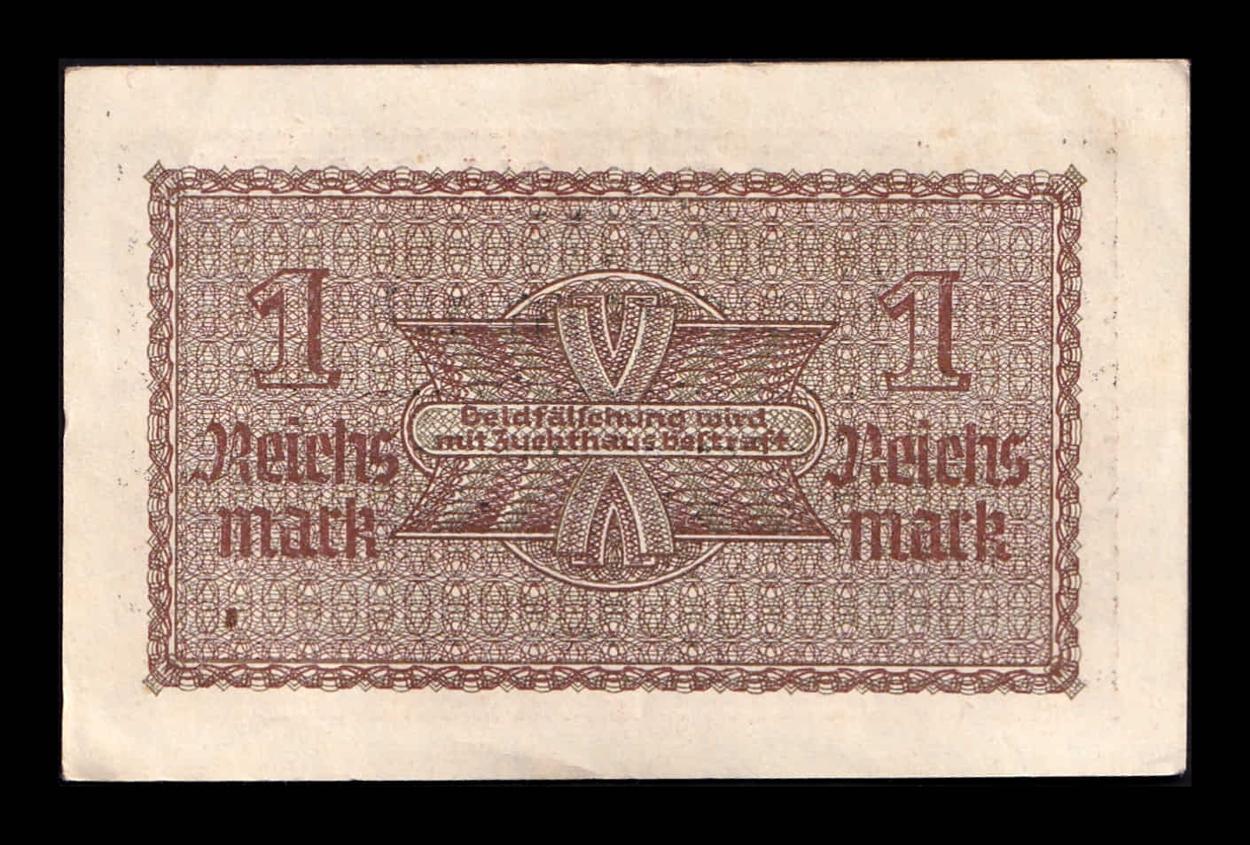 Alternative view of Alemania Nazi III Reich 1 Reichsmark 1940 Pick R136 Mbc Vf