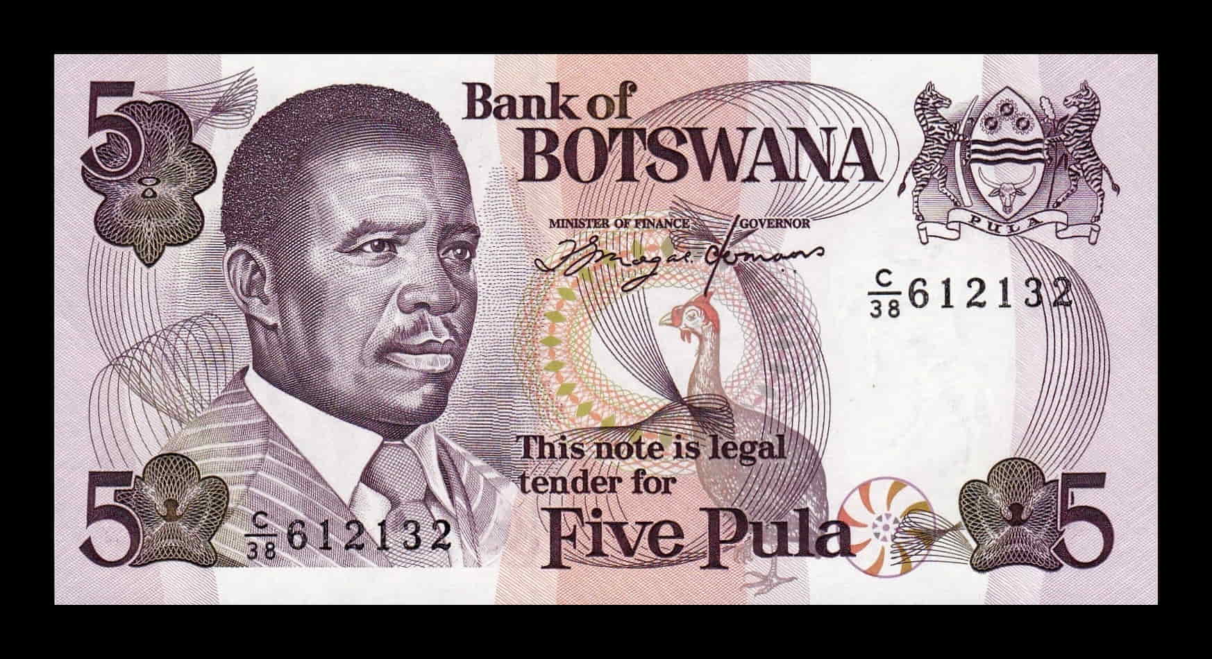 Botswana 5 Pula Ketumile 1992 Pick 11 Sc Unc