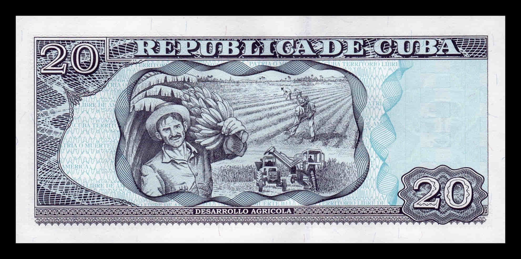 Alternative view of Cuba 20 Pesos Camilo Cienfuegos 2025 Pick 122p Nuevo Sc Unc