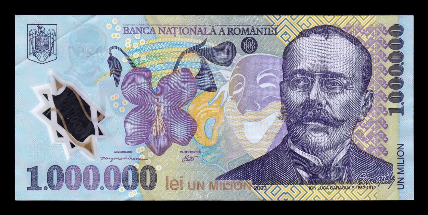 Rumanía 1000000 Lei Ion Luca Caragiale 2003 Pick 116a Mbc Vf