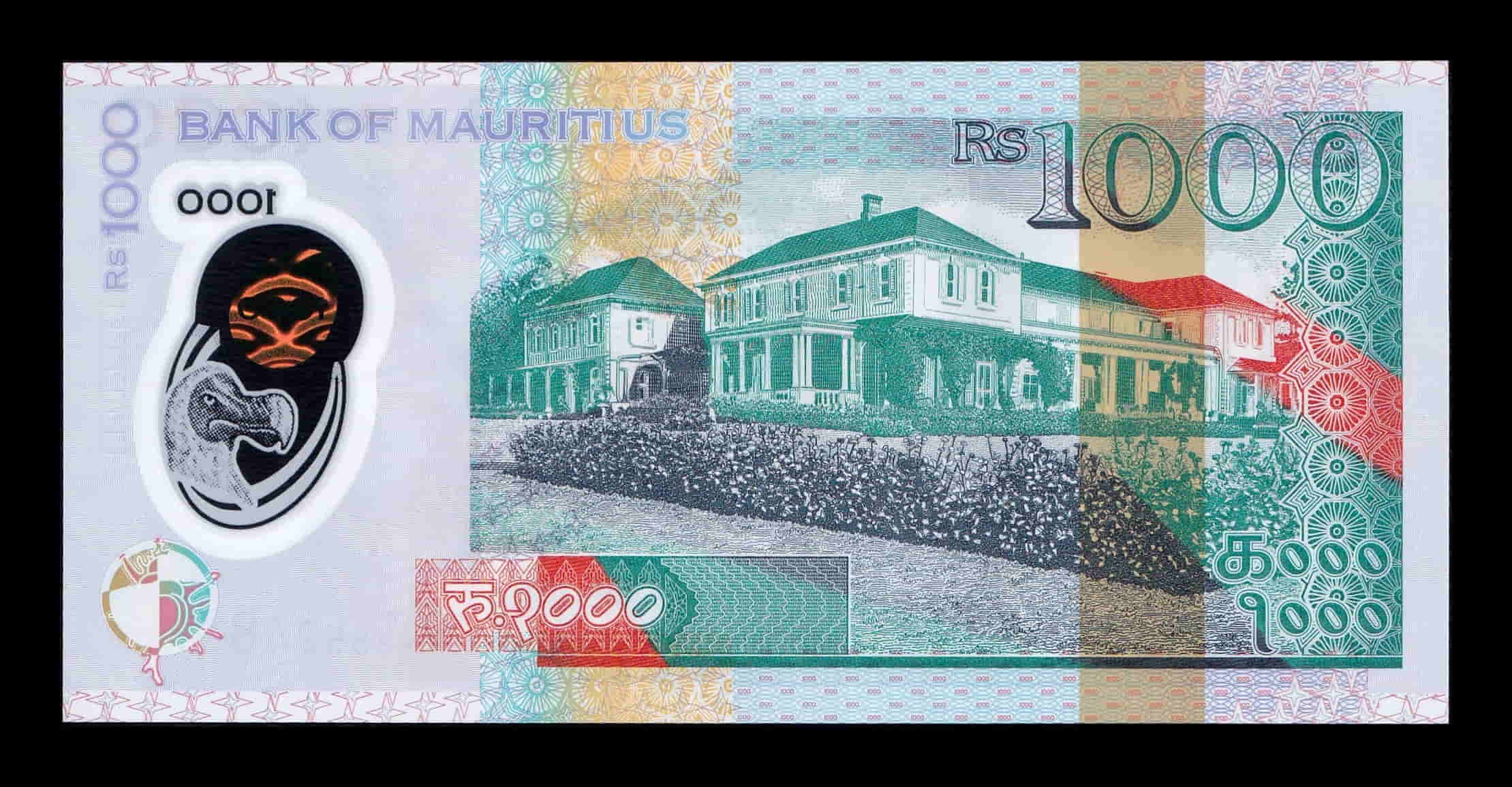 Alternative view of Mauricio 1000 Rupias Charles Gaetan Duval 2024 Pick 66A Polímero Sc Unc
