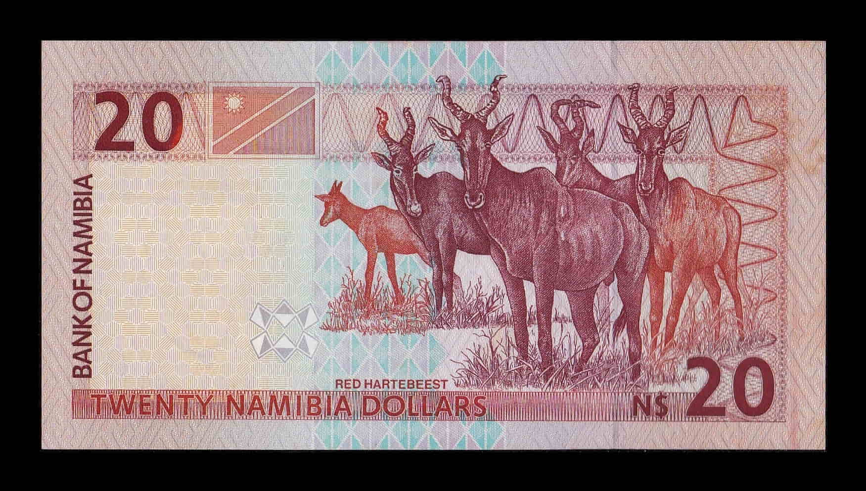 Alternative view of Namibia 20 Dólares Hendrik Witbooi 1996 Pick 5 Sc Unc