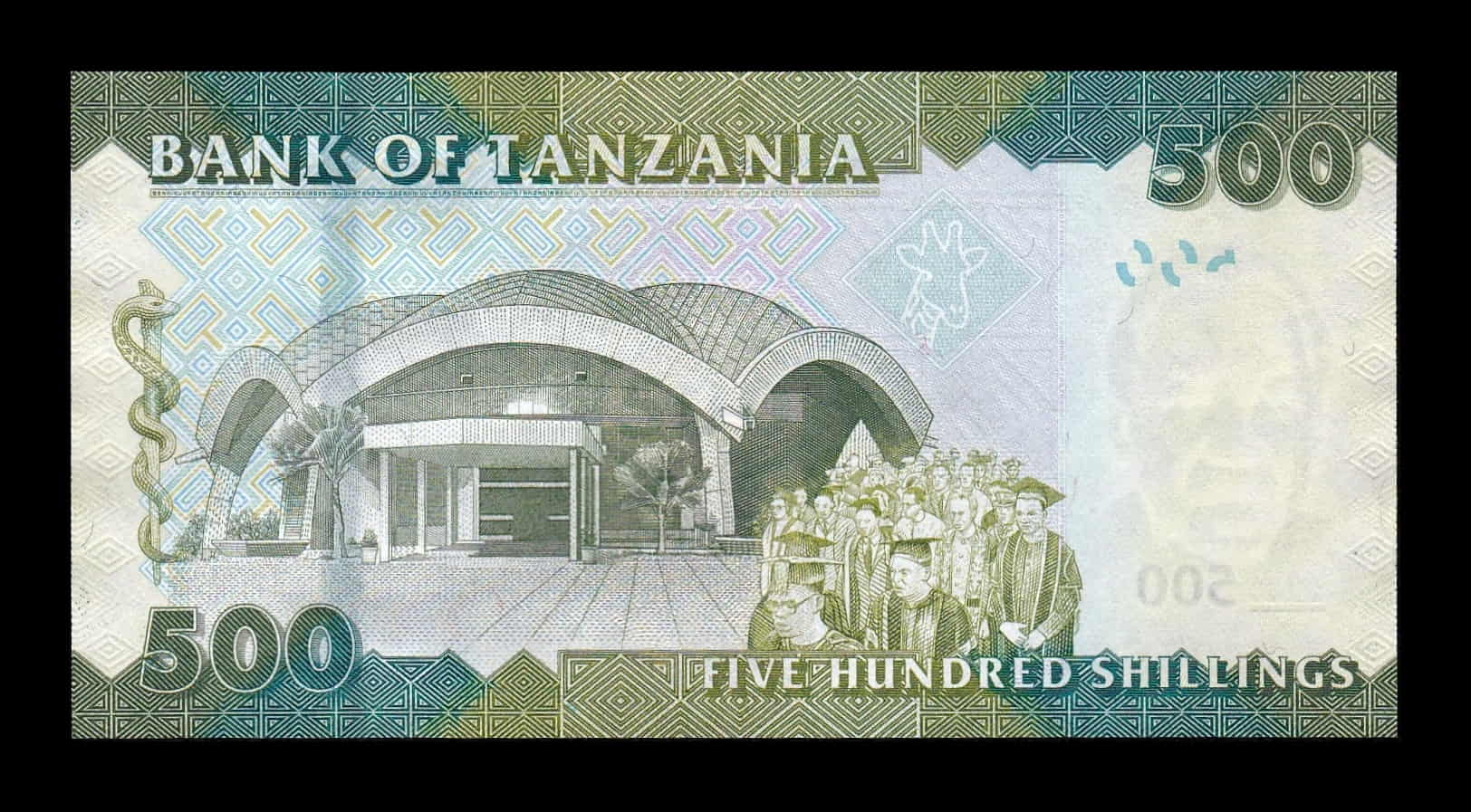 Alternative view of Tanzania 500 Shillings Abeid Karume 2010 Pick 40 Sc Unc