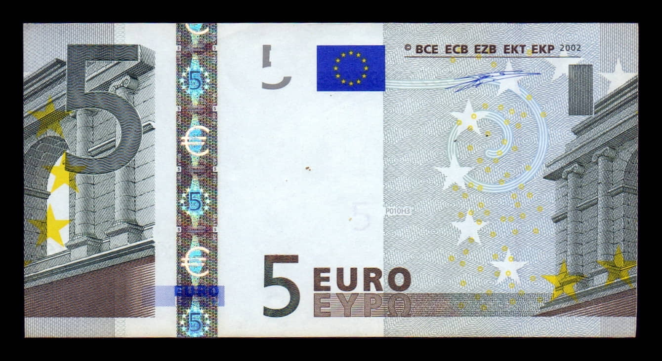 Alemania 5 Euros 2002 Pick 1x(2) Variante de Corte Sc Unc