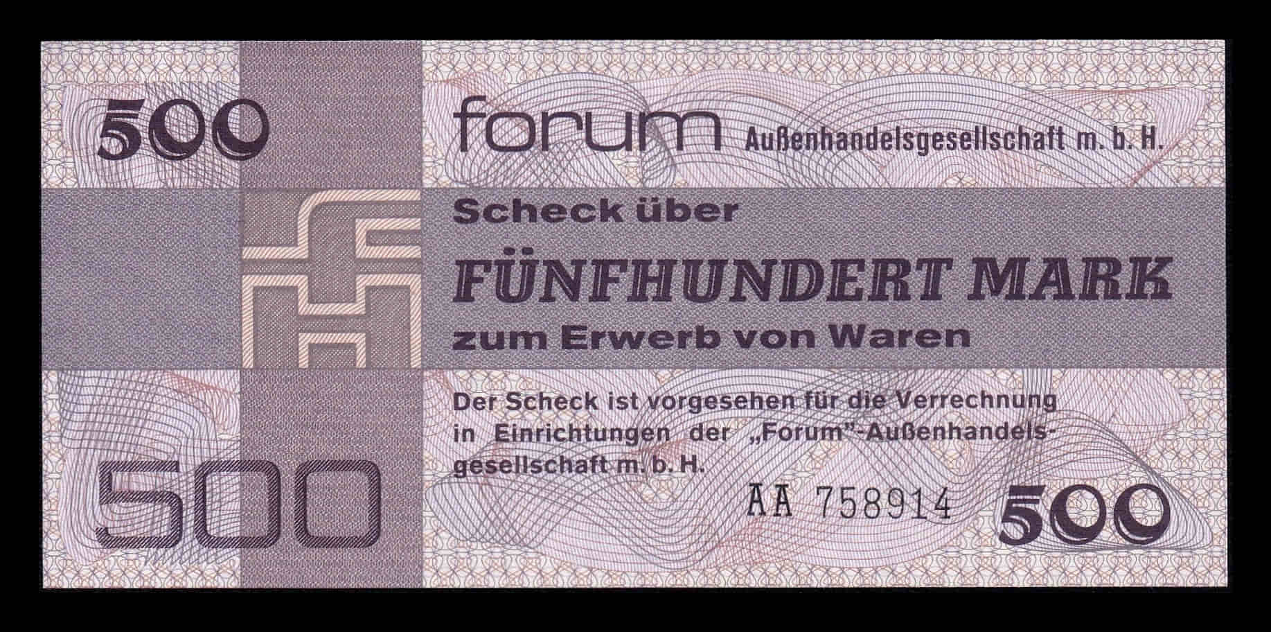 Alemania República Democrática DDR 500 Mark 1979 Pick FX7 Sc Unc