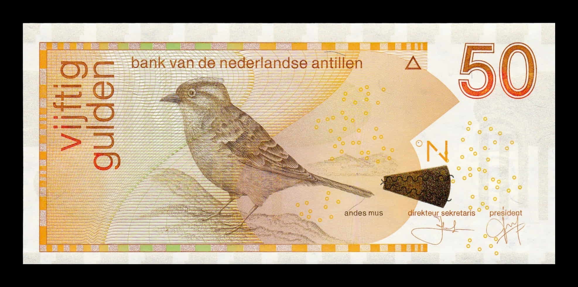 Antillas Holandesas 50 Gulden 2016 Pick 30h Sc Unc