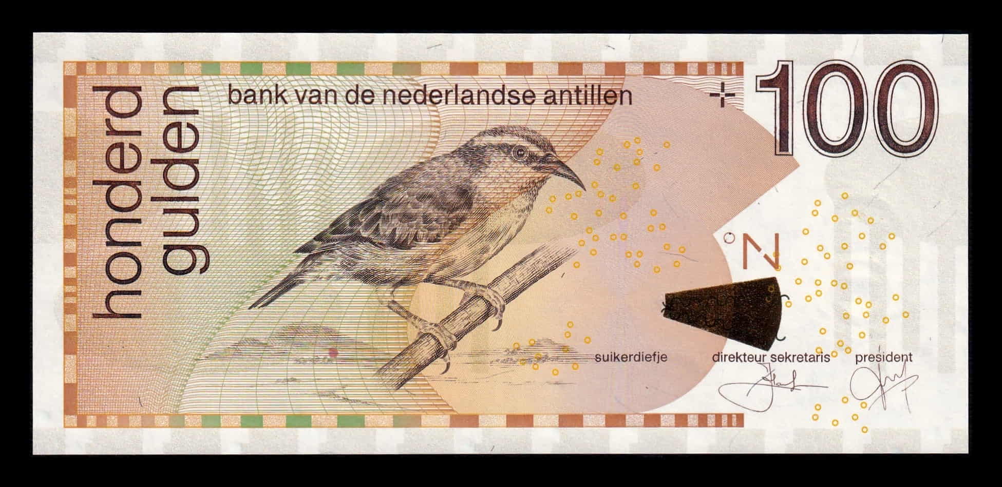 Antillas Holandesas 100 Gulden 2016 Pick 31h Sc Unc