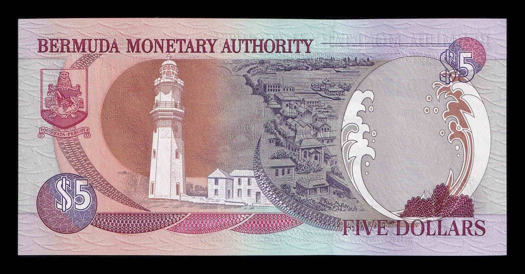 Alternative view of Bermuda 5 Dólares Elizabeth II 2000 Pick 51 Sc Unc