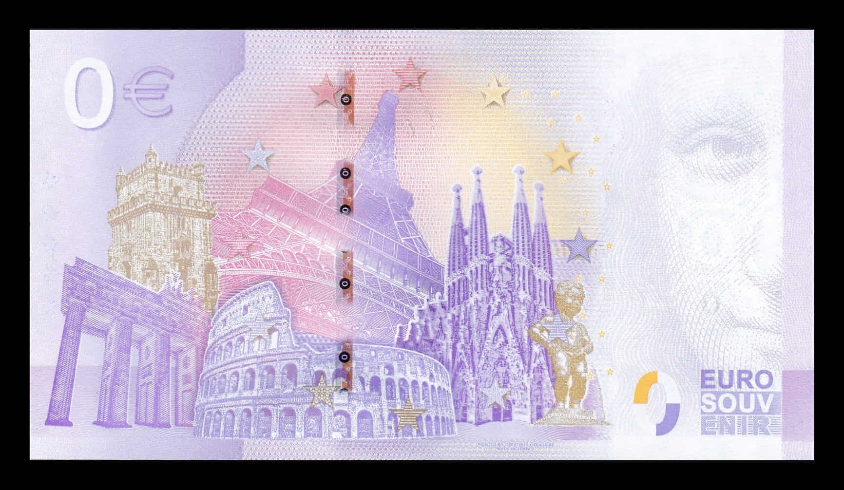 Alternative view of España 0 Cero Euro Mercado Central -  Valencia 2025 Sc Unc