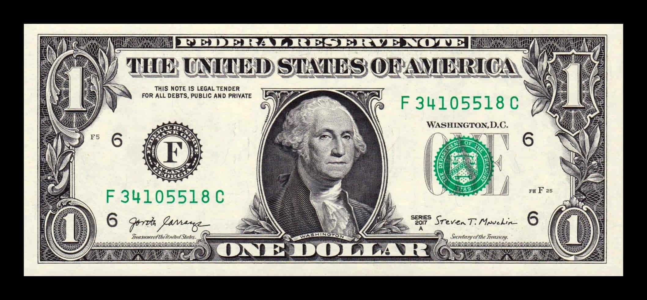 Estados Unidos 1 Dólar George Washington 2017A Pick 544b F - Atlanta GA Sc Unc