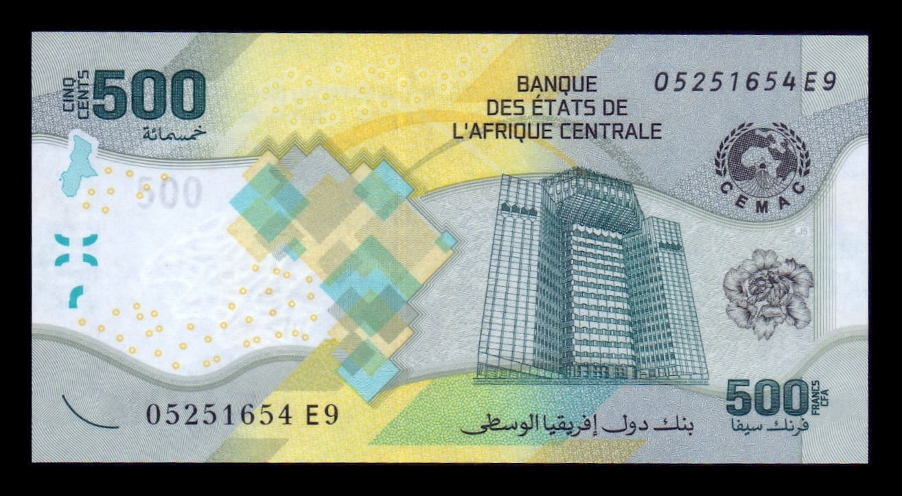 Estados de África Central 500 Francos CFA 2020 (2026) Pick 700b Sc Unc