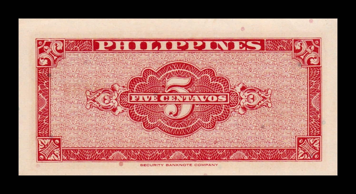 Alternative view of Filipinas 5 Centavos ND (1949) Pick 125 Sc- aUnc