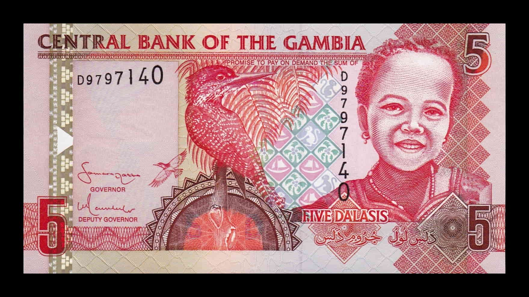 Gambia 5 Dalasis 2006 Pick 25a Sc Unc