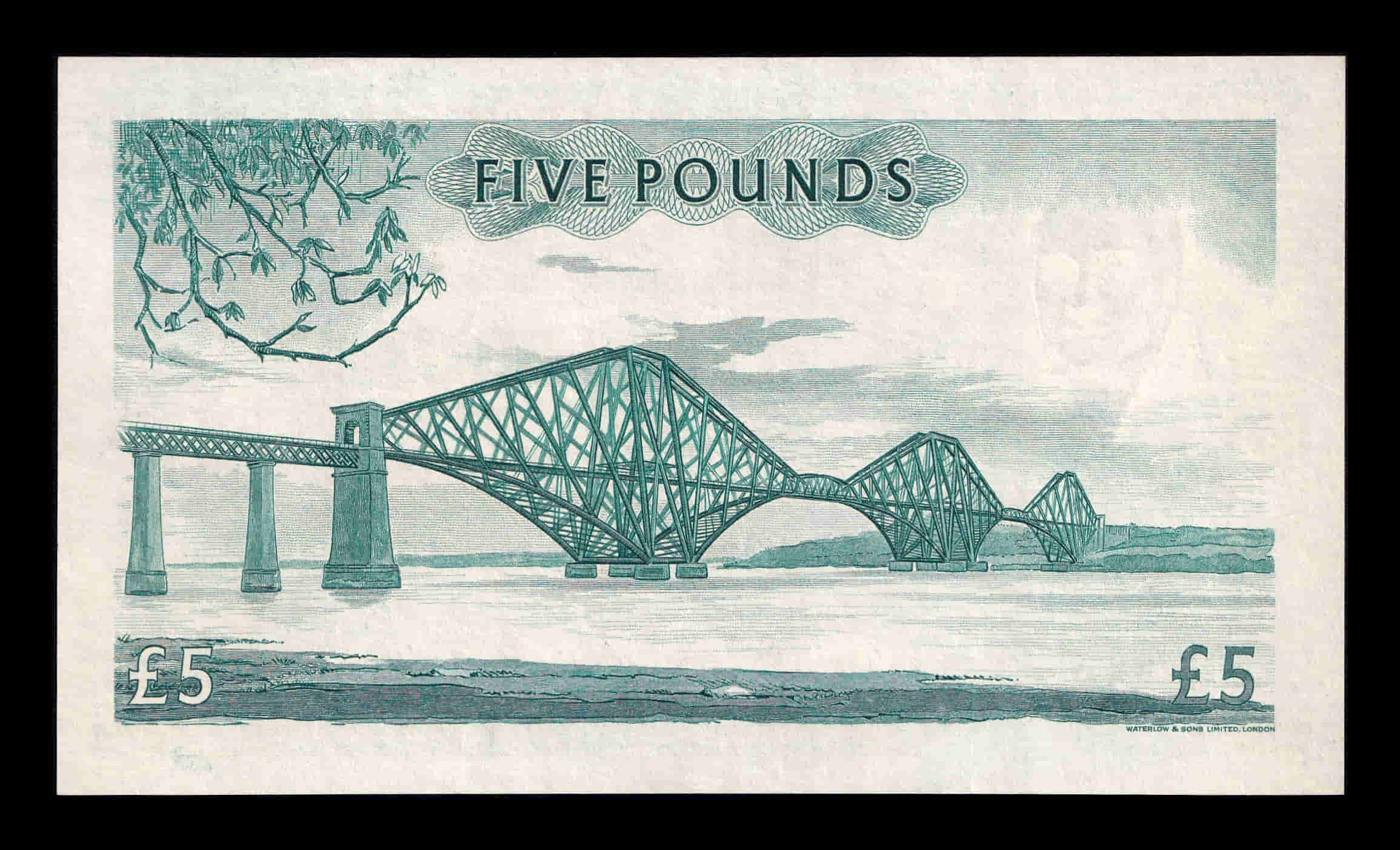 Alternative view of Escocia 5 Libras Esterlinas 1957 Pick 262 Sc Unc